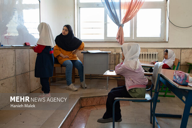 اردوی جهادی در مدرسه منطقه محروم گرگان