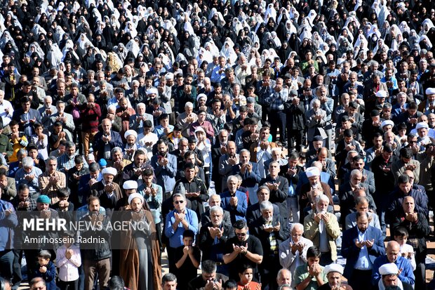 نماز باران در بیرجند