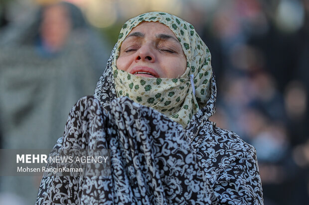 اقامه نماز طلب باران در امام‌زاده صالح (ع) تهران