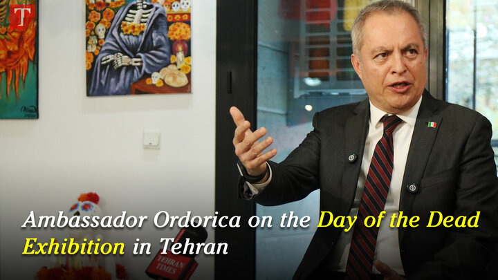 Ambassador Ordorica on the Day of the Dead Exhibition in Tehran