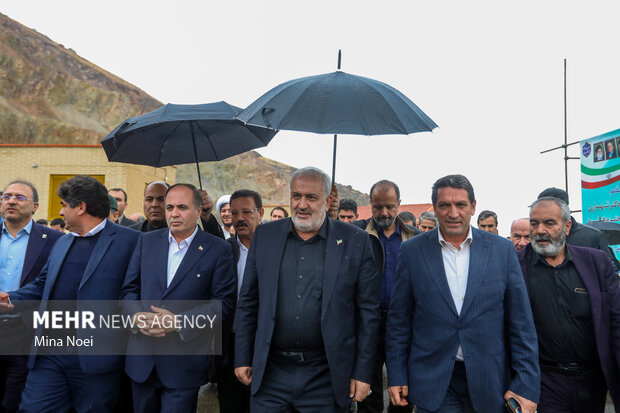 آئین کلنگ زنی طرح آبرسانی سد کلقان با حضور وزرای نیرو و جهاد کشاورزی