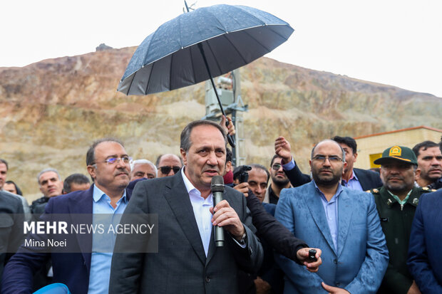 آئین کلنگ زنی طرح آبرسانی سد کلقان با حضور وزرای نیرو و جهاد کشاورزی