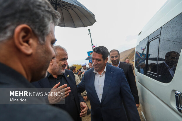 آئین کلنگ زنی طرح آبرسانی سد کلقان با حضور وزرای نیرو و جهاد کشاورزی