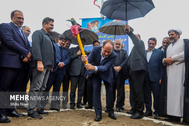 آئین کلنگ زنی طرح آبرسانی سد کلقان با حضور وزرای نیرو و جهاد کشاورزی