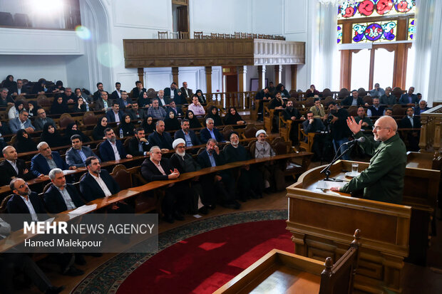 آئین گرامیداشت روز کتاب، کتابدار و کتابخوانی با حضو رئیس مجلس