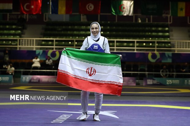 ساینا کریمی تکواندو ایران را طلایی کرد؛ یازدهمین طلا برای ورزش ایران