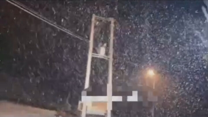 اولین برف پاییزی در گردنه چری شهرستان کوهرنگ