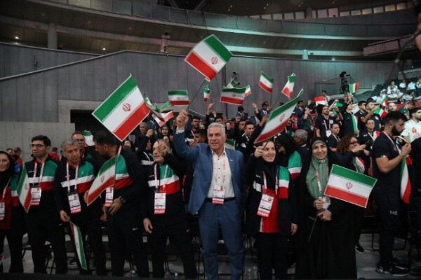 ايران،كاروان،ورزشكاران،ناشنوايان،المپيك،ژاپن،مراسم،همراه،دور ...