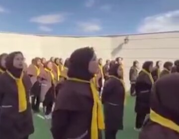 شعارهای تفرقه‌انگیز و جدایی‌طلبانه از دل مدرسه‌ای در ایران!
