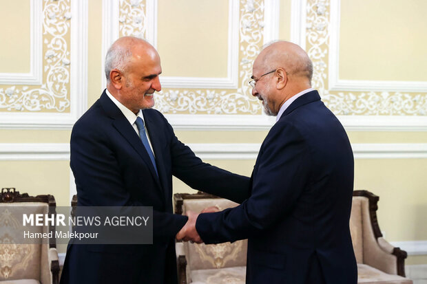 دیدار معاون سیاسی رئیس مجلس لبنان با محمدباقر قالیباف