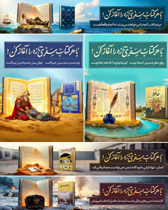 پویش«با هر کتاب سفری تازه را آغاز کن»؛تبدیل مطالعه به یک سفر ذهنی