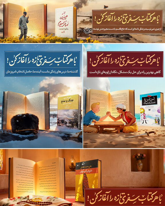 پویش«با هر کتاب سفری تازه را آغاز کن»؛تبدیل مطالعه به یک سفر ذهنی