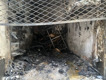 کافی نیا:آتش سوزی در خیابان کوشش مشهد مهار شد