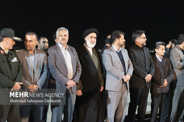 آیین استقبال از پیکر ۶ شهید گمنام دفاع مقدس در شهرکرد