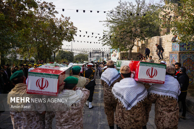 آئین استقبال از شهدای گمنام در شیراز