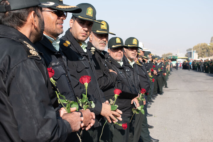 استقبال از پیکر مطهر ۶ شهید گمنام دفاع مقدس در یاسوج