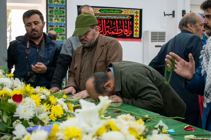 استقبال از پیکر مطهر ۶ شهید گمنام دفاع مقدس در یاسوج