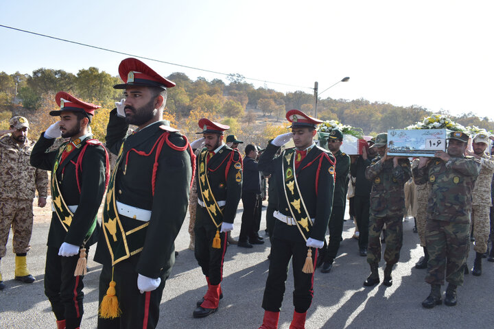 استقبال از پیکر مطهر ۶ شهید گمنام دفاع مقدس در یاسوج