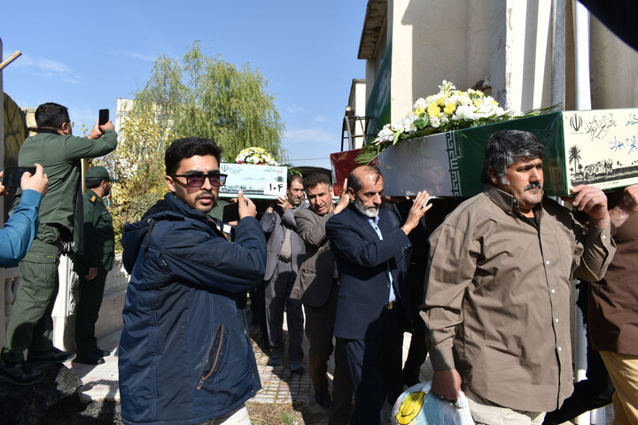 استقبال از پیکر مطهر ۶ شهید گمنام دفاع مقدس در یاسوج