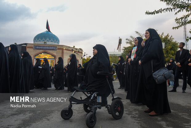 استقبال از ۱۰ شهید گمنام در کرج