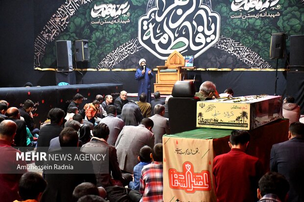 مراسم استقبال از پیکر شهدای گمنام در بیرجند