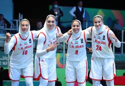 تیم بسکتبال سه نفره بانوان ایران از سد قطر گذشت