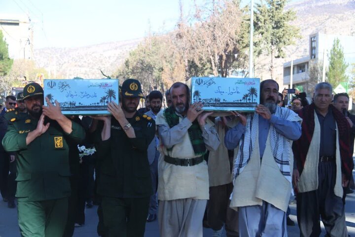 استقبال باشکوه مردم ملکشاهی از پیکر مطهر شهدای گمنام