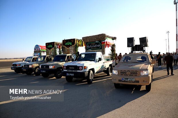 استقبال از پیکر مطهر هشت شهید گمنام در همدان