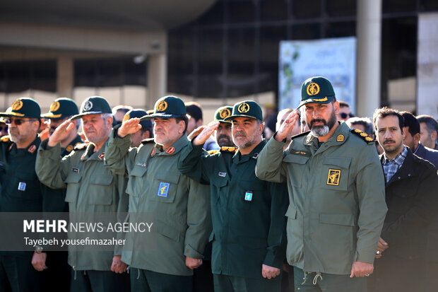 استقبال از پیکر مطهر هشت شهید گمنام در همدان