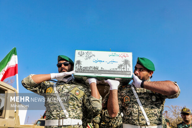 مراسم استقبال از پیکرهای مطهر شهدای گمنام در تبریز