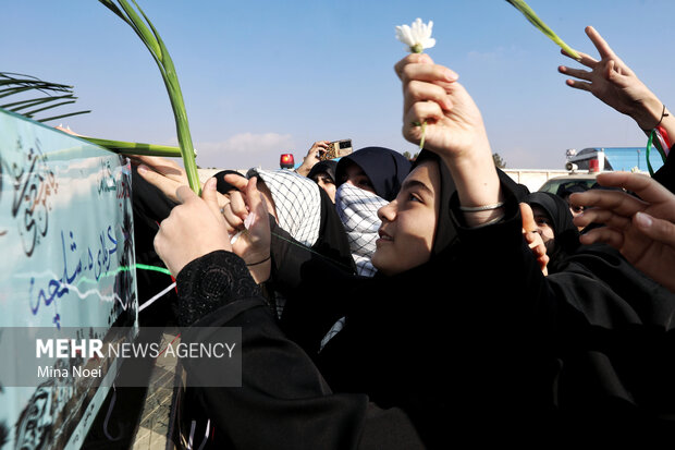 مراسم استقبال از پیکرهای مطهر شهدای گمنام در تبریز