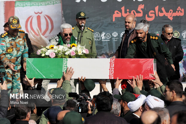 مراسم استقبال از پیکرهای مطهر شهدای گمنام در تبریز