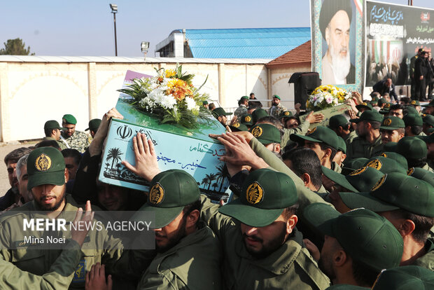 مراسم استقبال از پیکرهای مطهر شهدای گمنام در تبریز