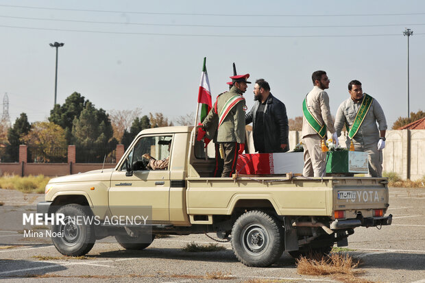 مراسم استقبال از پیکرهای مطهر شهدای گمنام در تبریز