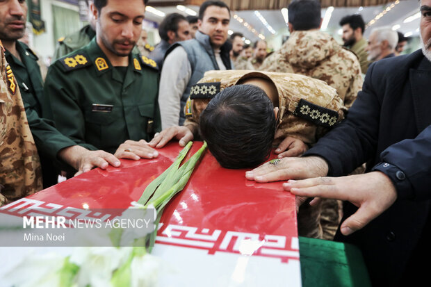 مراسم استقبال از پیکرهای مطهر شهدای گمنام در تبریز