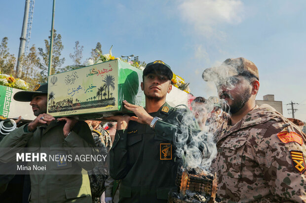 مراسم استقبال از پیکرهای مطهر شهدای گمنام در تبریز
