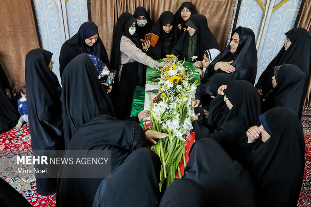 مراسم استقبال از پیکرهای مطهر شهدای گمنام در تبریز