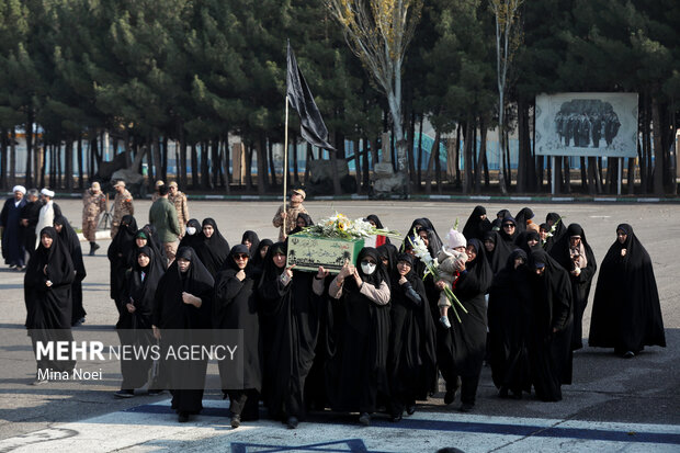 مراسم استقبال از پیکرهای مطهر شهدای گمنام در تبریز
