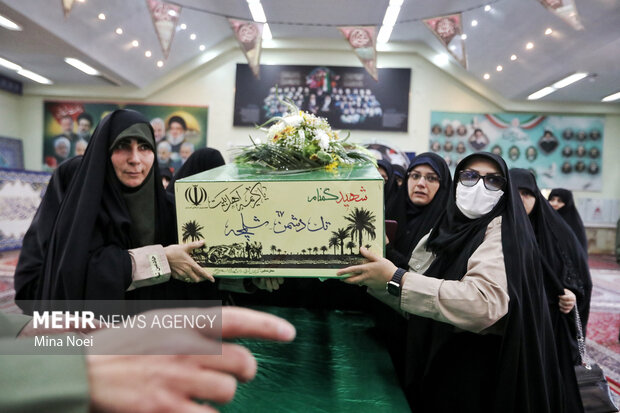 مراسم استقبال از پیکرهای مطهر شهدای گمنام در تبریز