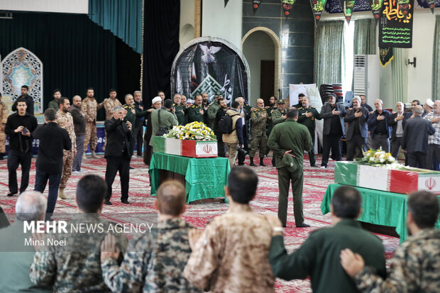 مراسم استقبال از پیکرهای مطهر شهدای گمنام در تبریز