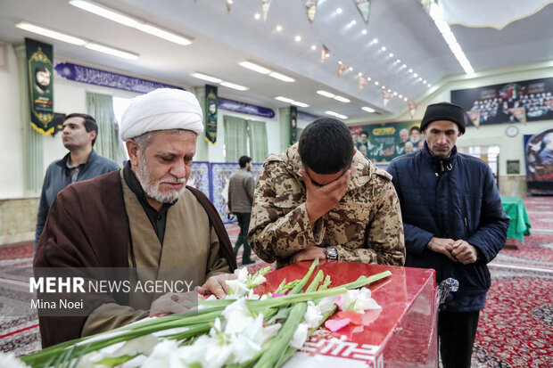 مراسم استقبال از پیکرهای مطهر شهدای گمنام در تبریز