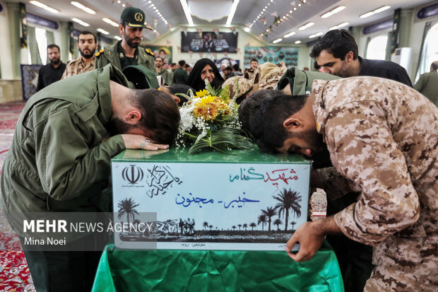 مراسم استقبال از پیکرهای مطهر شهدای گمنام در تبریز