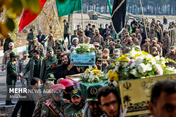 مراسم استقبال از پیکرهای مطهر شهدای گمنام در تبریز