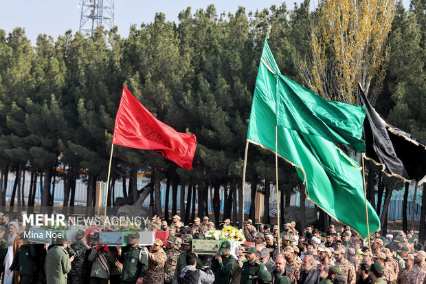 مراسم استقبال از پیکرهای مطهر شهدای گمنام در تبریز