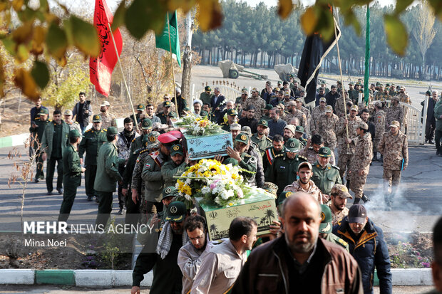 مراسم استقبال از پیکرهای مطهر شهدای گمنام در تبریز