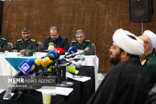 نشست خبری فرمانده سپاه امام رضا(ع) در مشهد