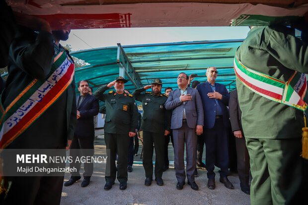 مراسم استقبال از شهدای گمنام دفاع مقدس در یزد