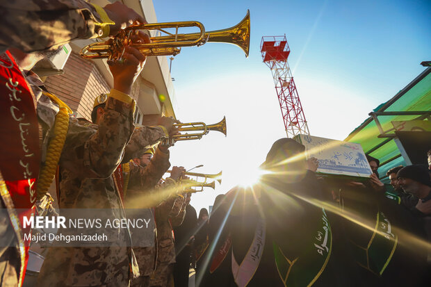 مراسم استقبال از شهدای گمنام دفاع مقدس در یزد