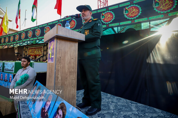 مراسم استقبال از شهدای گمنام دفاع مقدس در یزد