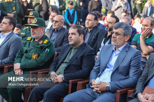 مراسم استقبال از شهدای گمنام دفاع مقدس در یزد